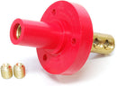 CLMFR2-C, Marinco CLM Cam Type Mini Panel Mount RED Female Receptacle. 150 Amp @ 600 Volt, 8 to 2AWG w/ Double Set Screws