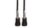 CMM-100.8RR, Hosa Stereo Right-angle 3.5 mm male to male  TRS , 8 in
