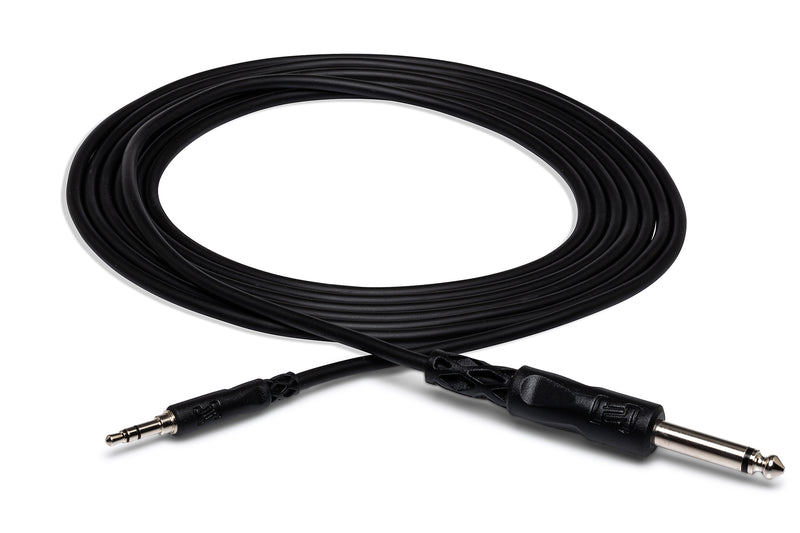 CMP-105, Hosa Mono Interconnect, 1/4 in TS to 3.5 mm TRS, 5 ft