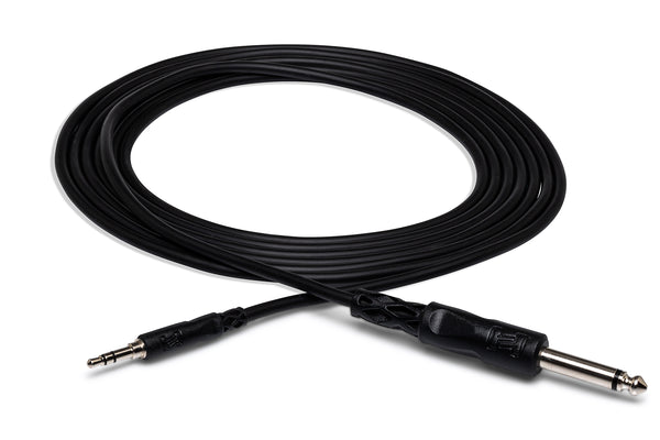 CMP-103, Hosa Mono Interconnect, 1/4 in TS to 3.5 mm TRS, 3 ft