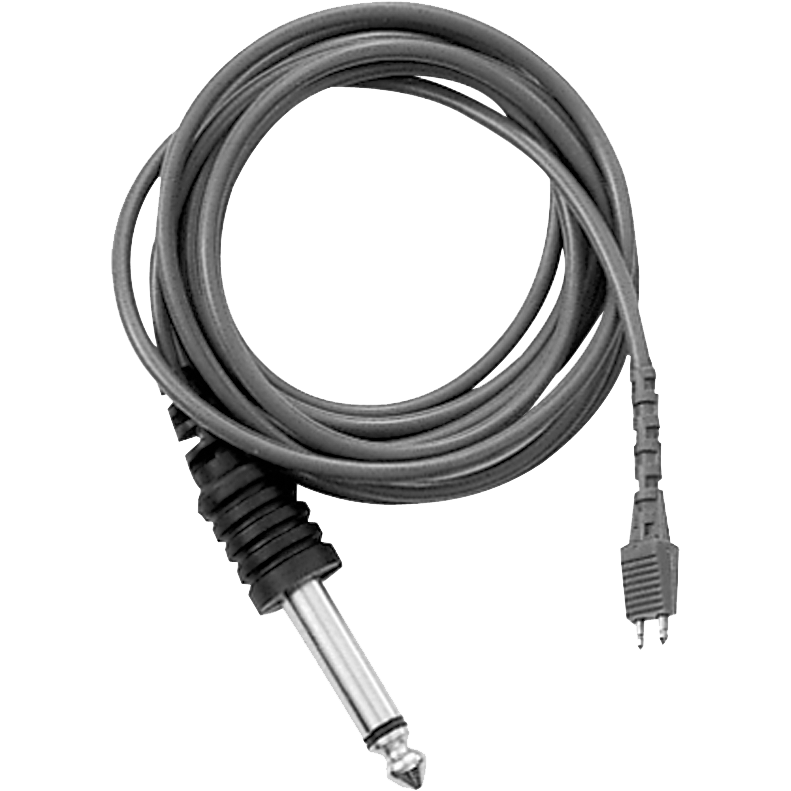 CMT-2, Telex Telethin® Cord (Gray), 5' (1.5M) with 1/4" Straight Connector