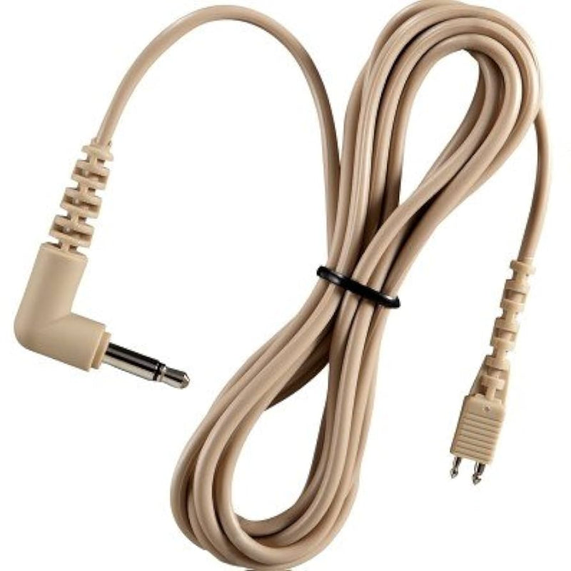 CMT-92, Telex Telethin® Cord (Tan), 5' (1.5M) with Right-Angle Miniature Connector