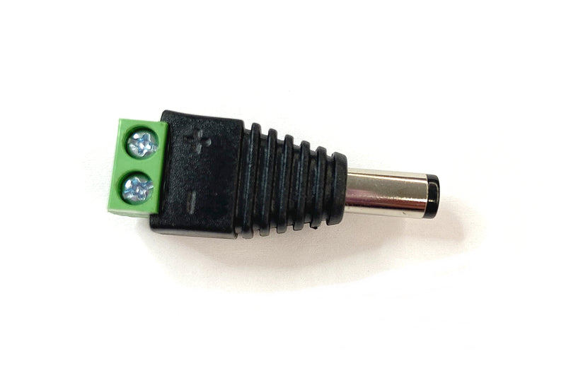 COP2WM 2.1mm x 5.5mm Male Connector to Wire Terminal Adapter