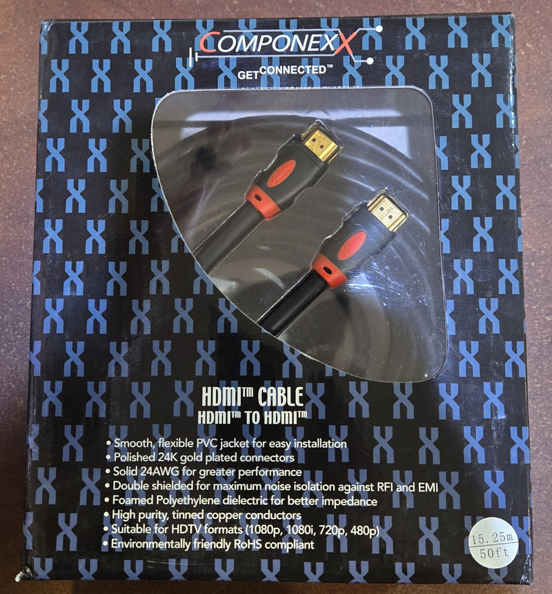 CX0220-0050, Componexx X Series HDMI Cable, v1.3 Round Cable, 50ft