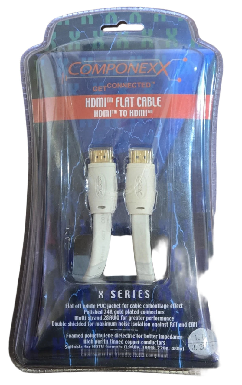 CX0330-0001, Componexx X-Series Flat HDMI Cable, V1.3, 1M (3.28ft)