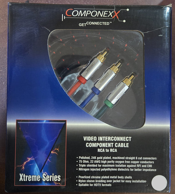 CX2110-0004, Componexx Xtreme Series Video Interconnect Component Cable, 3-RCA to 3-RCA, 4M (13.12ft)