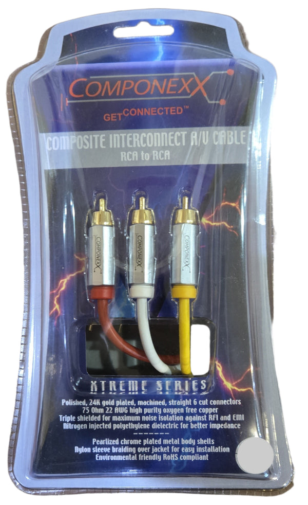 CX2115-0001, Componexx Xtreme Series Composite A/V Cable, RCA to RCA, 1M (3.28ft)