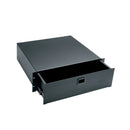 D3 Middle Atlantic - 3RU Rackmount Drawer, Black Brushed and Anodized