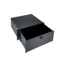 D4 Middle Atlantic - 4 RU Rackmount Drawer, Black Brushed and Anodized