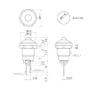 DB-1-N-CHG, Sato Parts 5mm Chrome Bullet-Shaped GREEN LED Indicator Light