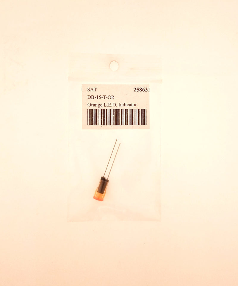 DB-15-T-OR, Sato Parts Small ORANGE LED in a 5.0mm Snap-In Holder