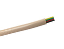 25' Beige 4 Conductor 26 Gauge SOLID, Flat Modular Telephone Cable, Solid