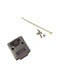 DN-19C, Chrome Metalized Plastic Housing Cover for DB19 Connectors w/ Screws