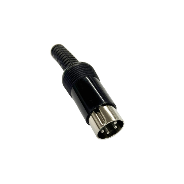 EA5, Philmore 4 Pin 216° Inline Male DIN Connector ~ Solder Type