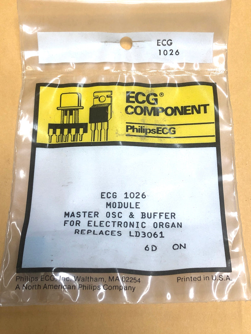 ECG1026 Master Oscillator/Buffer for Electronic Organ ~ 9 Pin (NTE1026, LD3061)