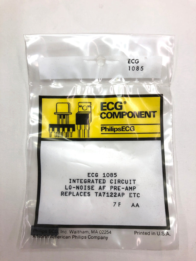 ECG1085, Low Noise Audio Preamp IC ~ 7 Pin SIP (NTE1085, TA7122AP, SK3476)