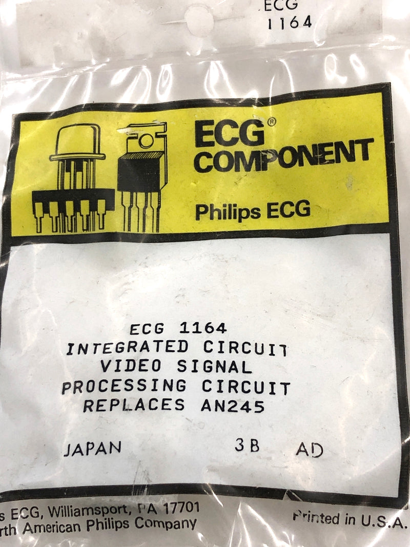 ECG1164, TV Video Signal Processing Circuit IC ~ 16 Pin DIP (NTE1164, AN245)