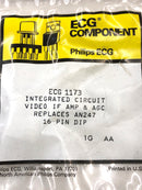 ECG1173, Video IF Amplifier and AGC IC ~ 16 Pin DIP (NTE1173, AN247)