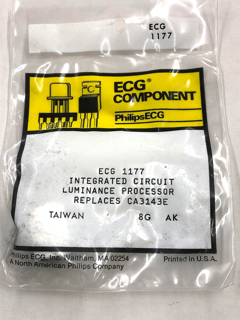 ECG1177, TV Luminance Processor IC ~ 14 Pin DIP (NTE1177, CA3143E, SK3213)