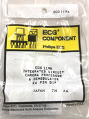 ECG1196, TV Chroma Processor and Demodulator IC ~ 24 Pin DIP (NTE1196)