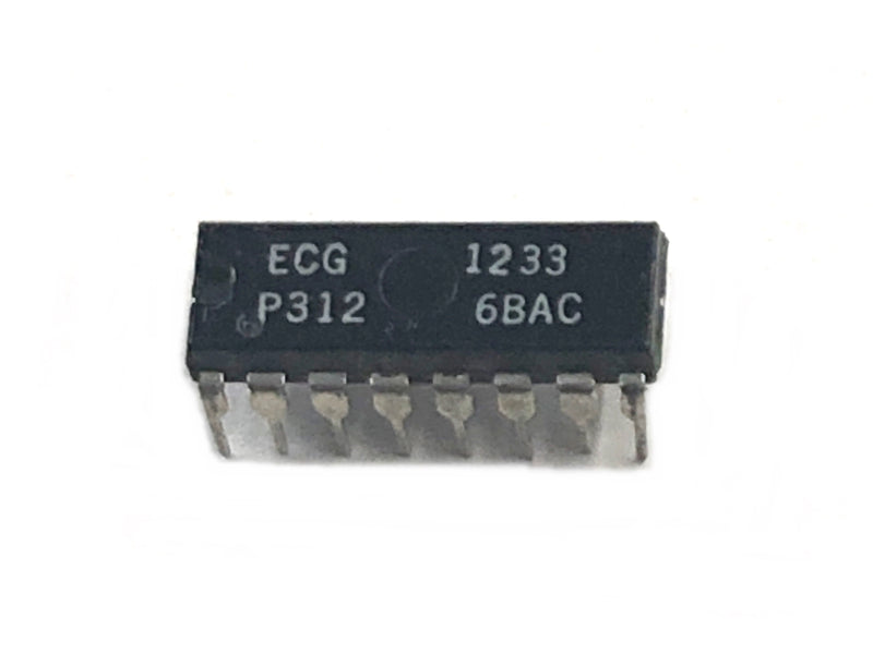 ECG1233, CB Radio PLL Frequency Synthesizer IC ~ 16 Pin DIP (NTE1233, GEIC-317)