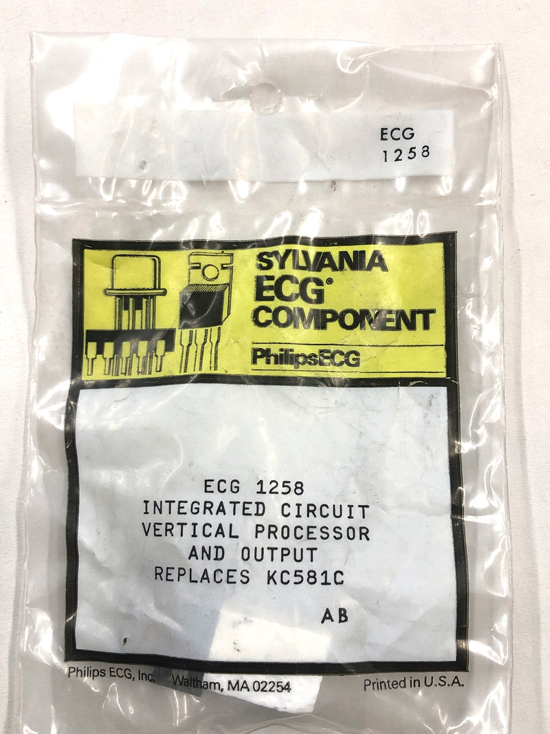 ECG1258, TV Vertical Hold and Oscillator IC ~ 14 Pin DIP-TAB (NTE1258, KC581C)
