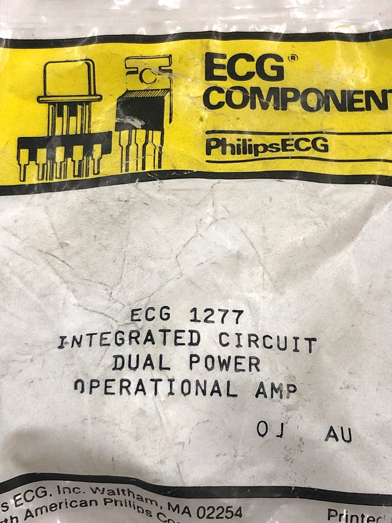 ECG1277 IC Dual Power Op-Amp IC ~ 10 Pin DIP-HS (NTE1277, DM59-84-98)