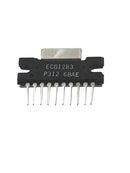 ECG1283, 5.3W Audio Power Amp IC ~ 10 Pin SIP-HS (NTE1283, HA1368, SK9267)