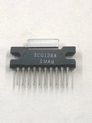 ECG1284, 5.3W Audio Power Amplifier IC ~ 10 Pin SIP-HS (NTE1284, HA1368R)