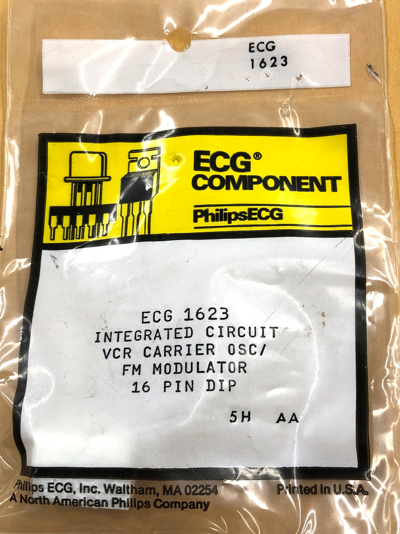 ECG1623, VCR Carrier Oscillator & FM Modulator IC ~ 16 Pin DIP (NTE1623)