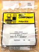 ECG2024, 2 Digit BCD-to-7 Segment Decoder/Driver IC 24 Pin DIP (NTE2024, SK3667)