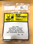 ECG2026, Hex Buffer HV Gas Discharge Display Driver IC ~ 16 Pin DIP (NTE2026)