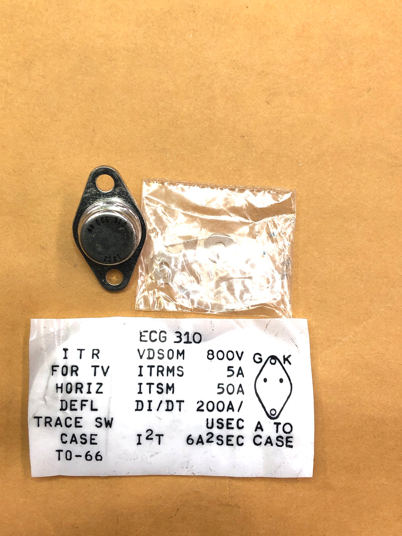 ECG310, 800V @ 5A Integrated Thyristor/Rectifier (ITR) ~ TO-66 (NTE310)