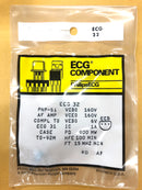 ECG32, 1A @ 160V PNP Transistor TV Sound & Vertical Output ~ TO-92M (NTE32)