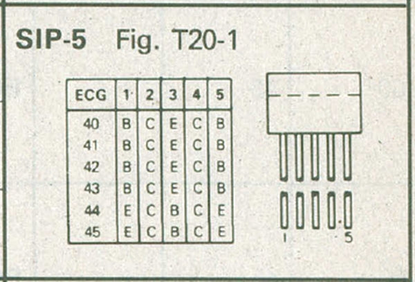 NTE45, PNP Dual Transistor High Gain Lo-Noise Bias Amp ~ 5 Pin SIP (ECG45)