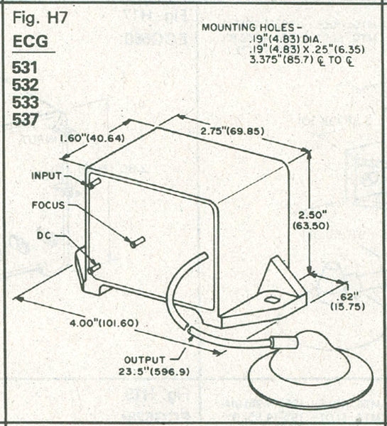 ECG533, 5 Step Tripler with Damper Diode & Resistor to Focus Tap ~ 30KV @ 2mA