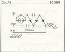 ECG563, 3 Step Silicon Doubler w/ Bleeder Resistor & Indicator Lamp 17KV @ 0.1mA