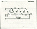 ECG565, 3 Step Silicon Doubler w/ Damper Diode & Bleeder Resistor 30KV @ 2mA