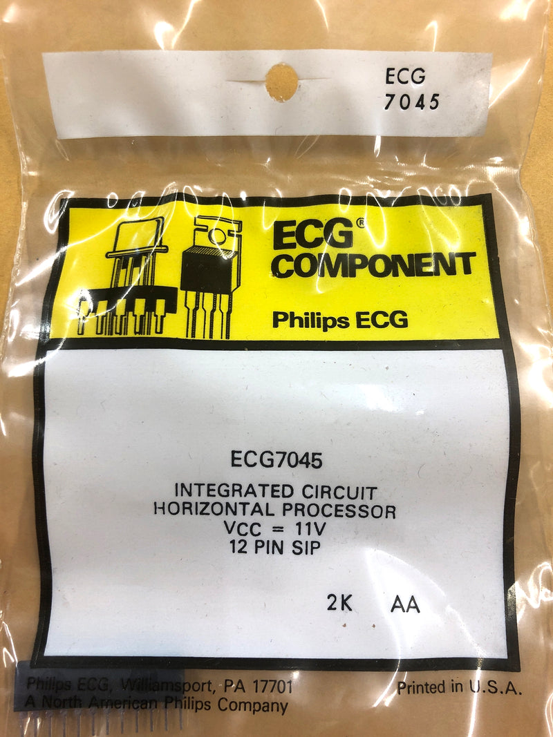 ECG7045, Horizontal Signal Processing IC for CRT Displays ~ 12 Pin SIP (NTE7045)