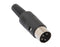 ETA5, Philmore 4 Pin 216° Inline Male DIN Connector ~ Solder Type