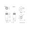 F-100, Sato Parts Metric (5mm x 20mm) High Profile Vertical PC Mount Fuse Holder