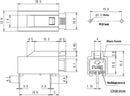 F-115, Sato Parts Metric (5x20mm) Right Angle PC Mount Fuse Holder