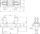 F-60-C, Sato Parts Metric (5mm x 20mm), Side Stackable Solder Lug Fuse Holder