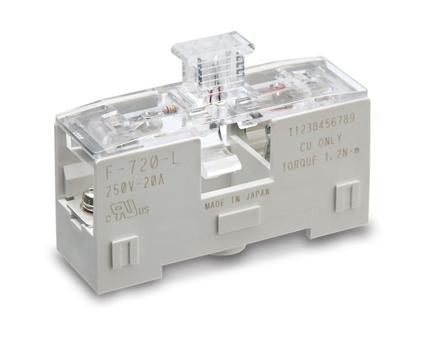 F-720-L, Sato Parts Fuse Holder for 3AG Fuses Modular W/ Neon Lamp