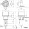 F-85, Sato Parts 3AG Fuse Holder High Profile Panel Mount with Screw In Cap
