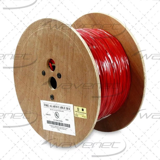 FC1804URD2, 18/4 SOLID  Fire Alarm Cable, Unshielded FPLR Red Reel 1000 Reel