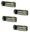 Philmore FC306, 4 Pack of RG6U Type "F" Weather-Sealed Compression Connectors