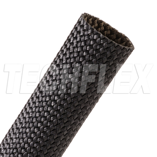 FGN0.38BK-FT, Techflex  Hi-Tem Fibgls Sleeve 1200F Blk 3/8"