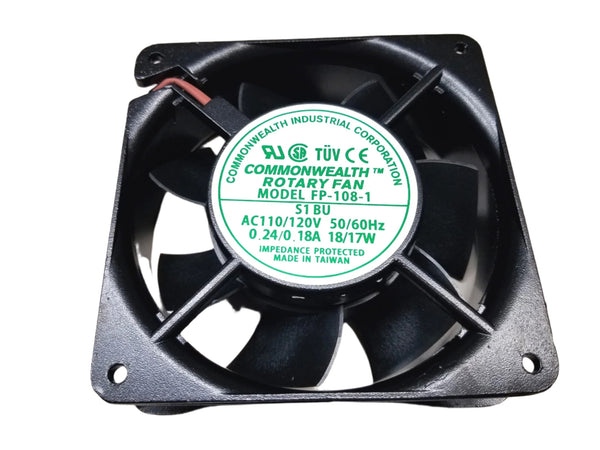 FP-108-1-S1-BU Commonwealth Fan 119mm x 38mm 110V/120V AC Cooling Fan ~  105 CFM