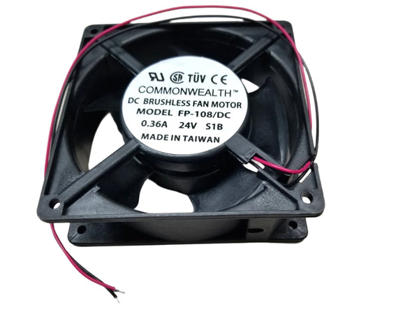 FP-108/DC-24V-S1B, Commonwealth Fan 120mm x 38mm 24V DC Cooling Fan ~ 105 CFM